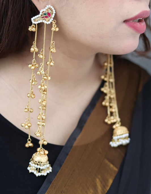 Gul Kashmiri Premium Brass Earrings
