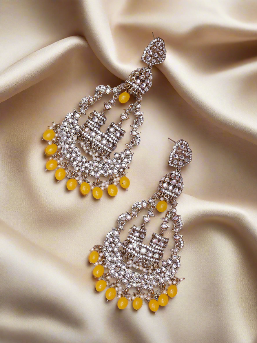 Yellow Qutub Chandbalis