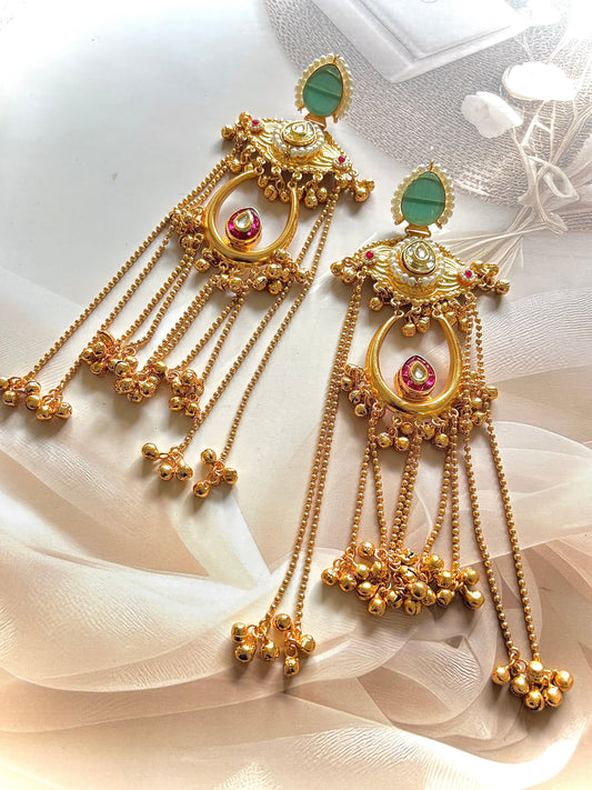 Golden Lakshika Premium Brass Earrings