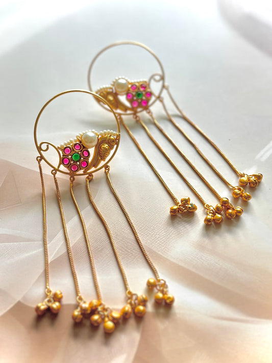 Taneeska Premium Brass Earrings