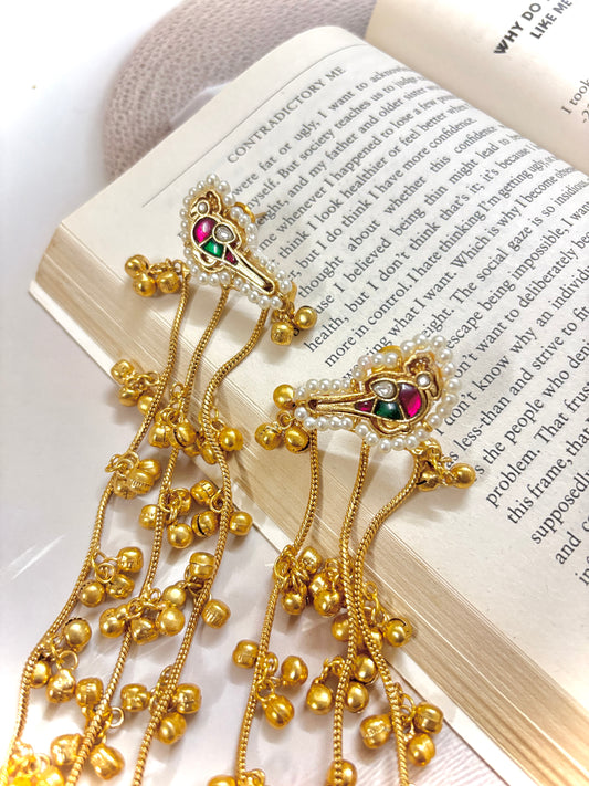 Gul Kashmiri Premium Brass Earrings