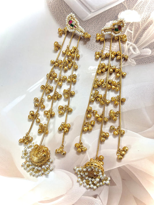 Gul Kashmiri Premium Brass Earrings