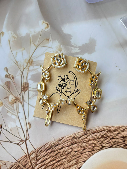 Ivory Chaitravi Brass Earrings