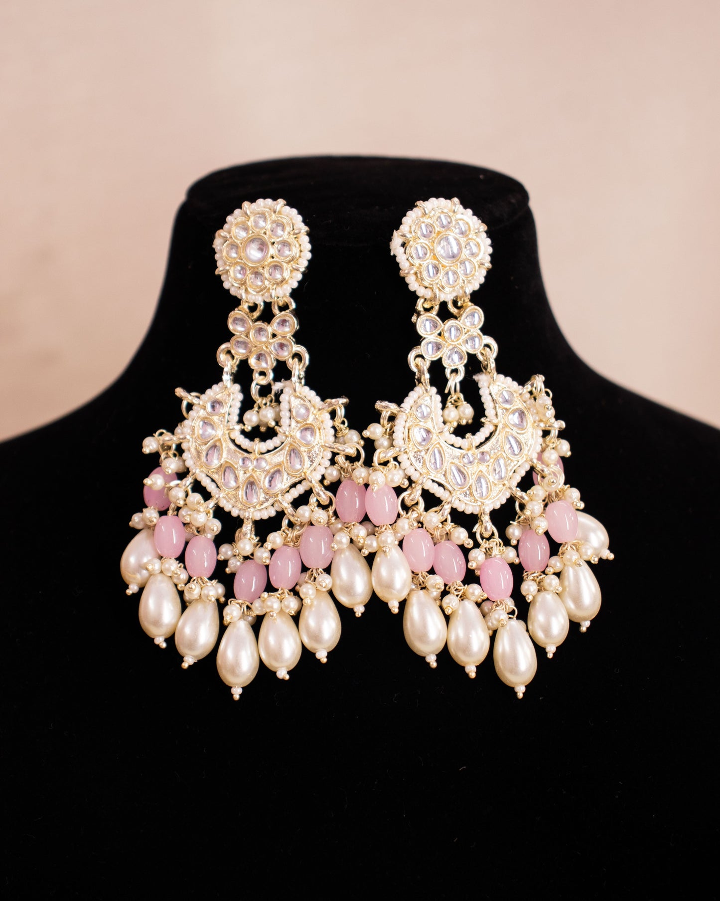 Baby Pink Iditri Necklace Set