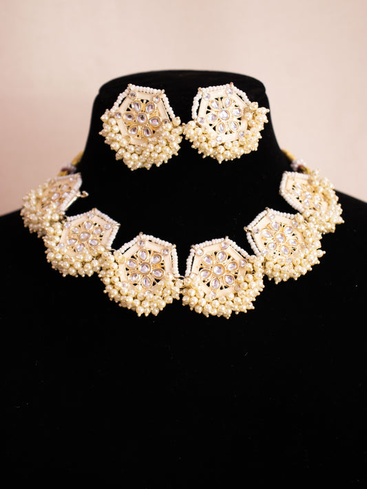 Ivory Vini Choker Necklace Set