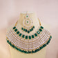 Emerald Green Dhara Necklace Set