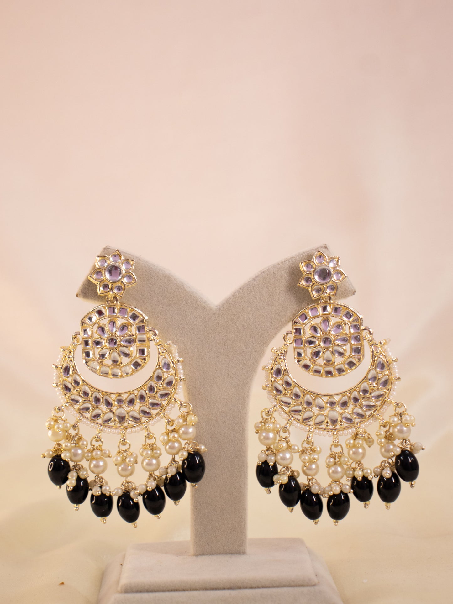 Black Swara Necklace Set