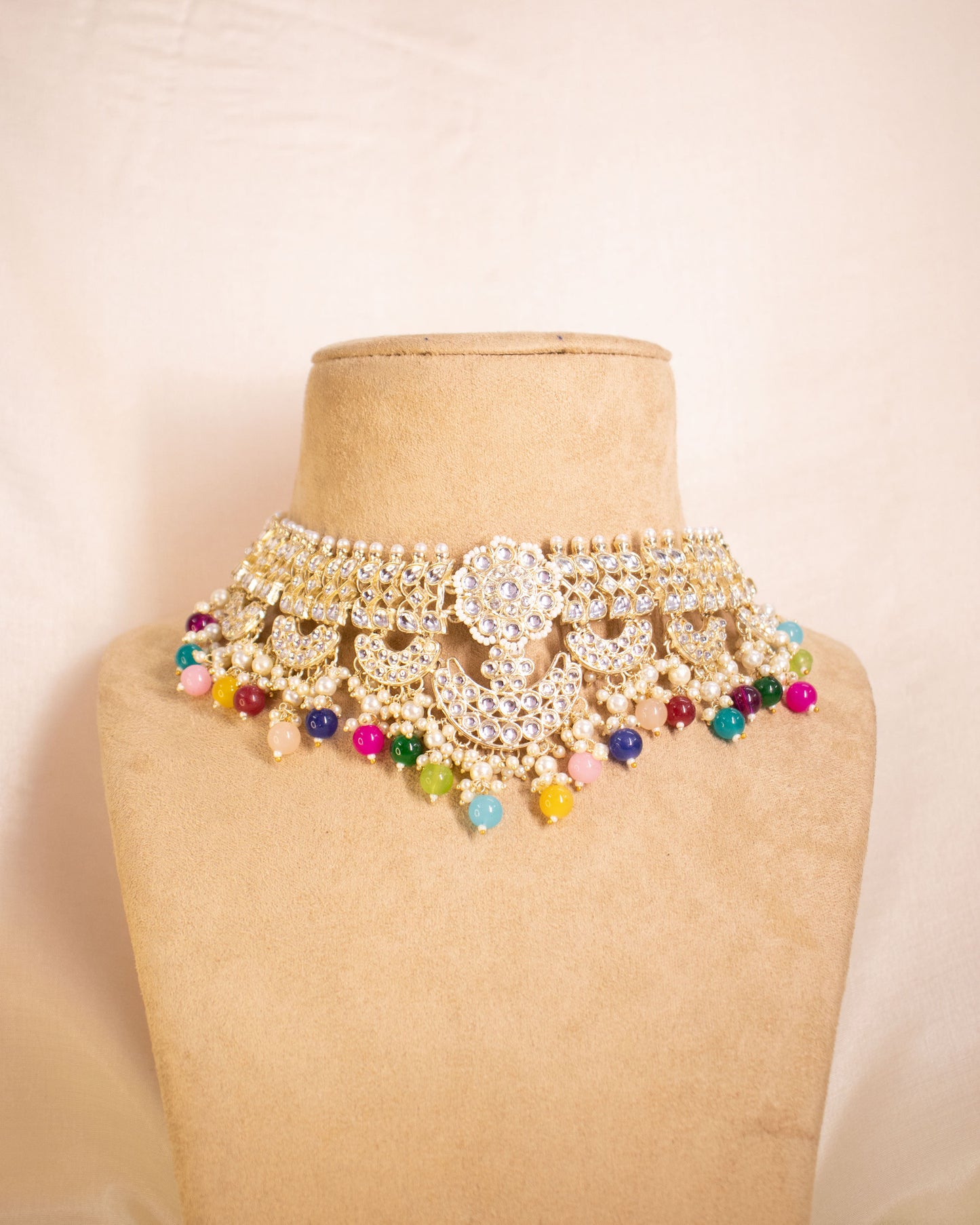 Multicolor Darpali Necklace Set