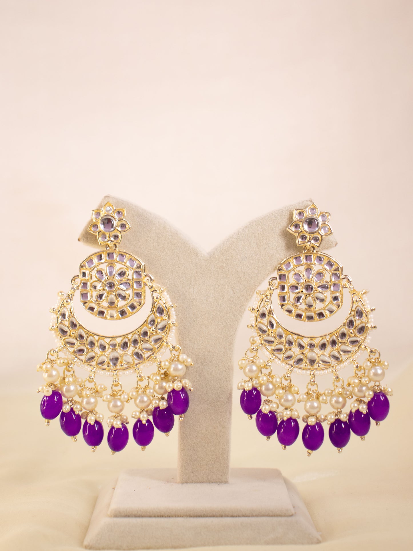 Purple Swara Necklace Set