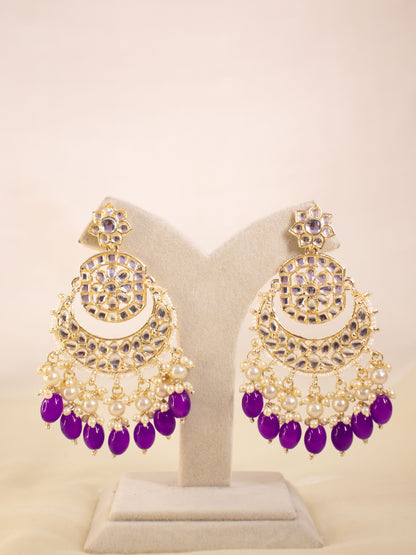 Purple Swara Necklace Set