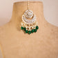 Emerald Green Swara Necklace Set