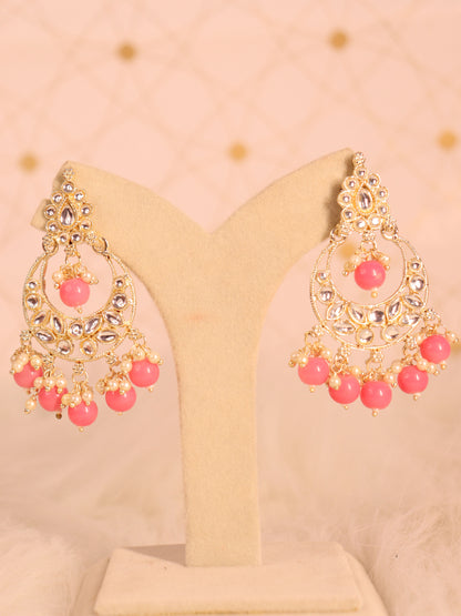 Pink Komal Choker Necklace Set