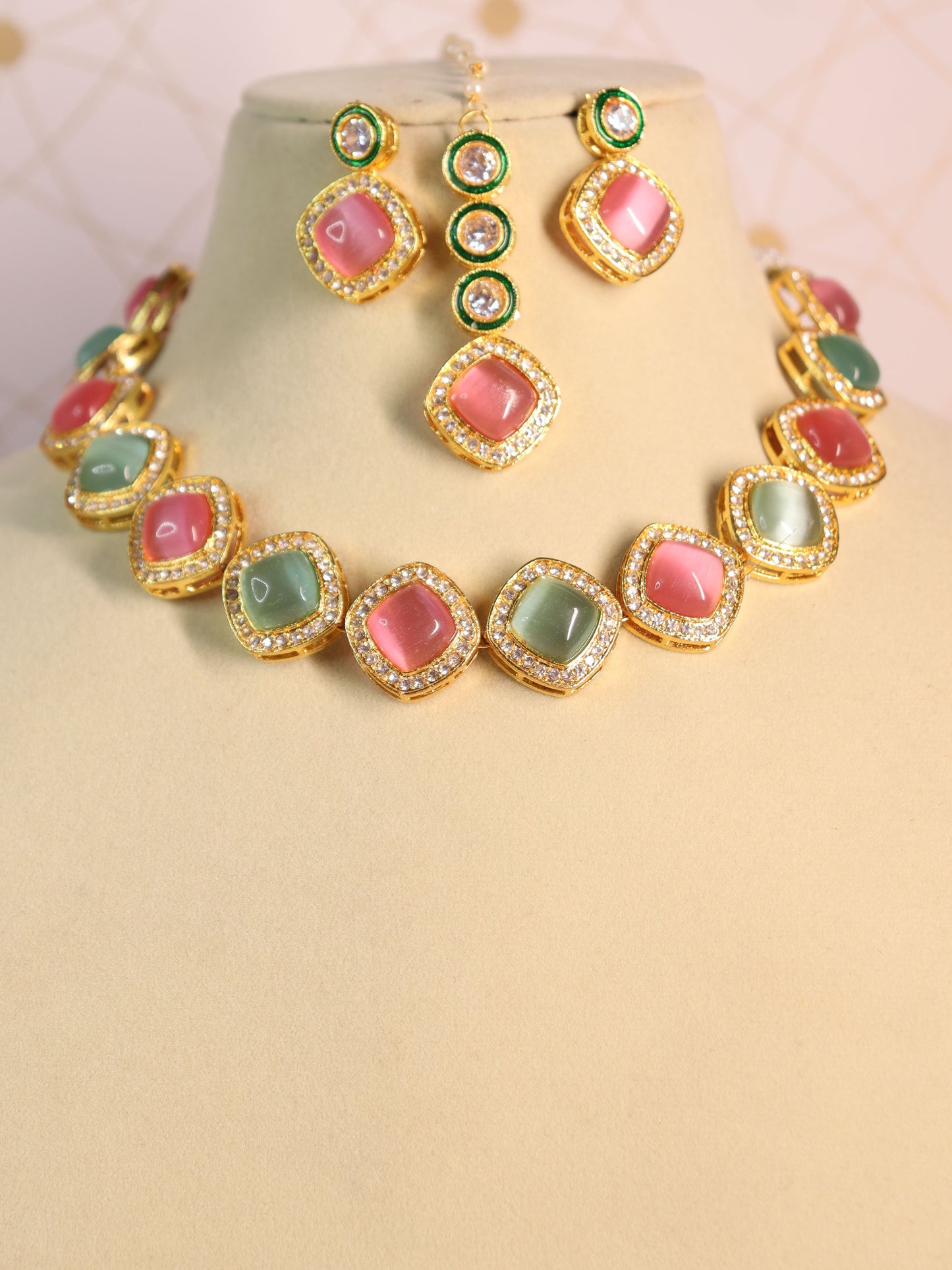 Pink Julia Necklace Set