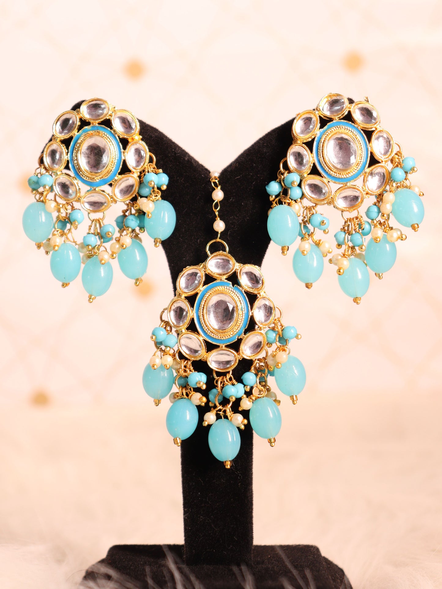 Blue Kanisha Necklace Set