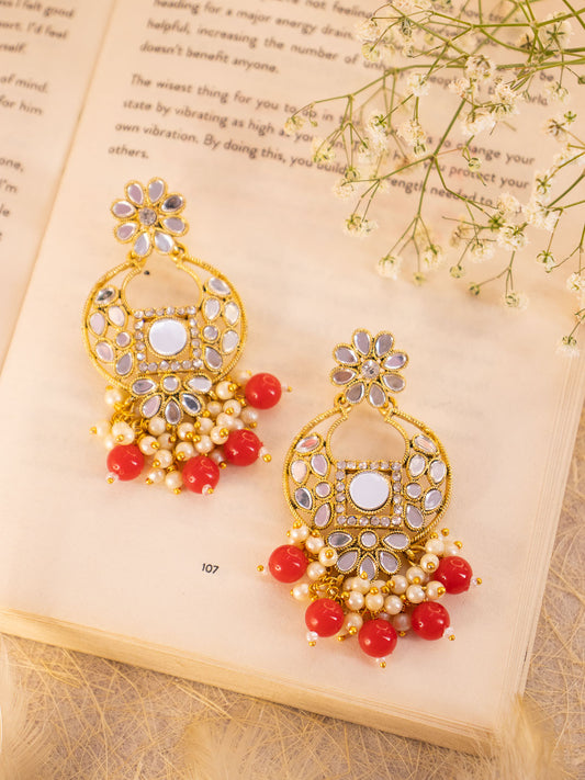 Red Bipasha Designer Earrings