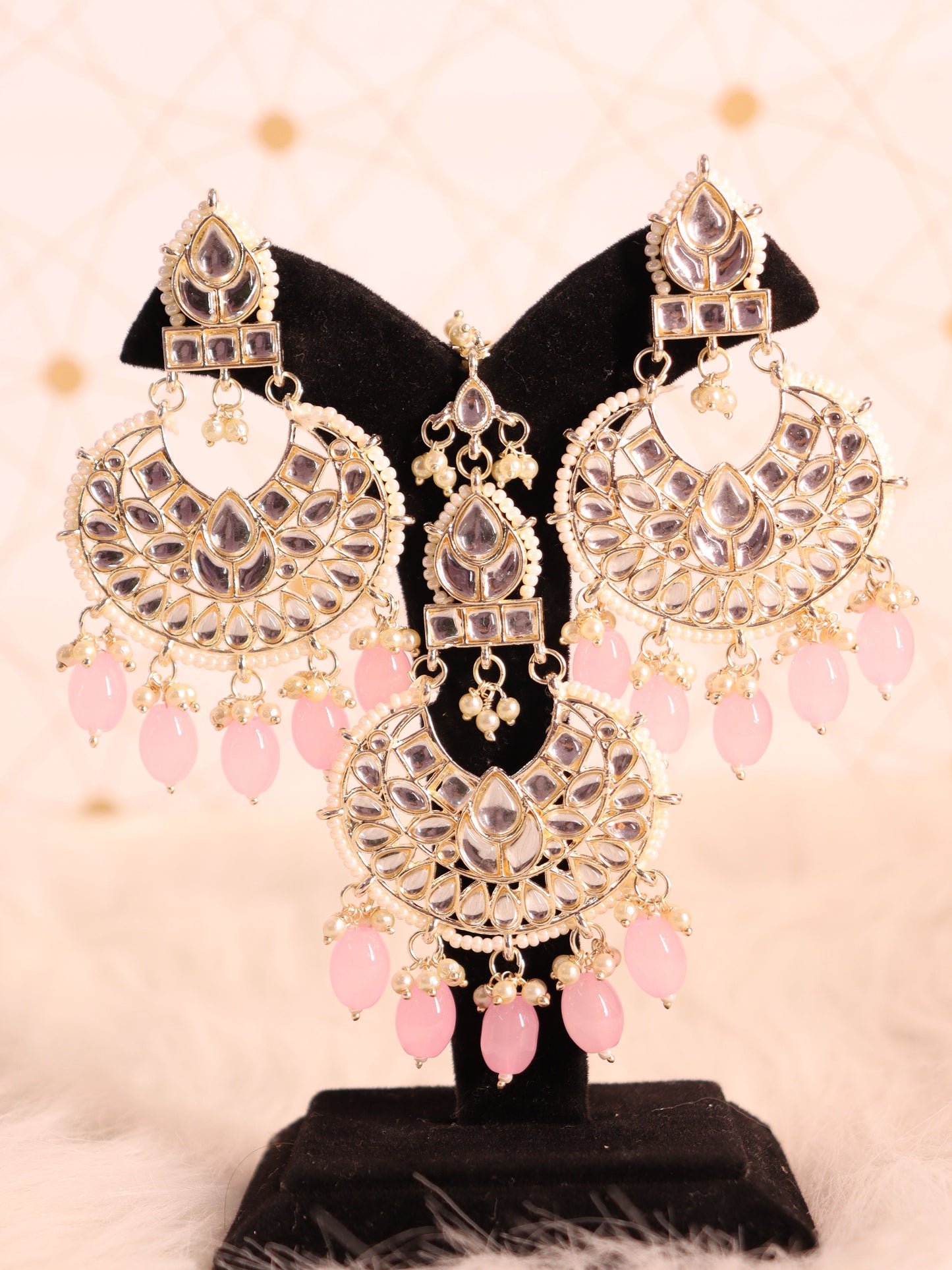 Baby Pink Zilpah Necklace Set