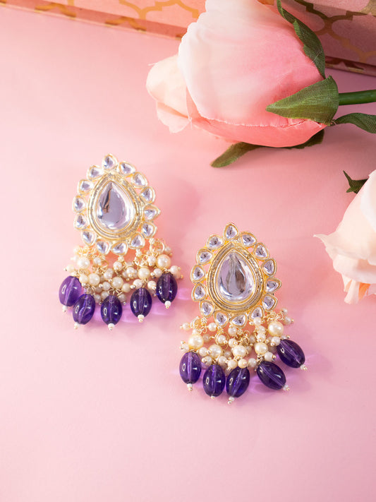 Puprle Greeshma Earrings