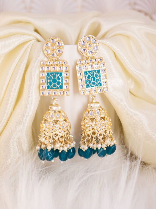 Rama Green Aakruti Jhumkis