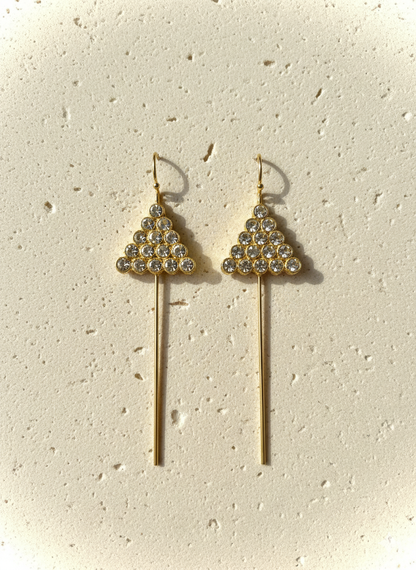 Ivory Jaina Brass Earrings