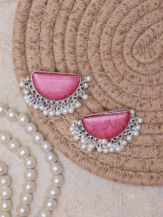 Pink Xeel Western Earrings