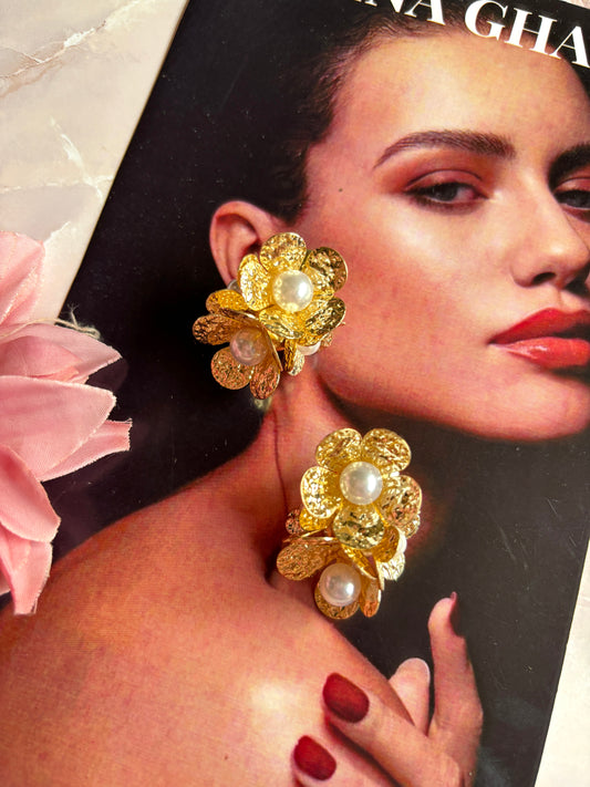 Golden Xiti Western Earrings