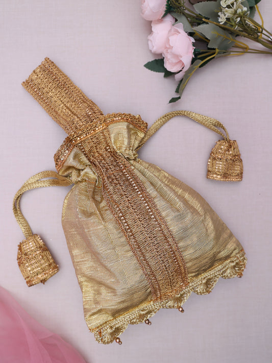 Brown Sophia Potli Bag