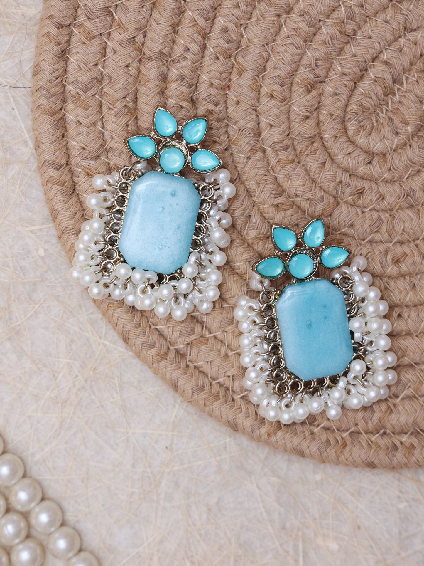 Turquoise Jake Western Earrings