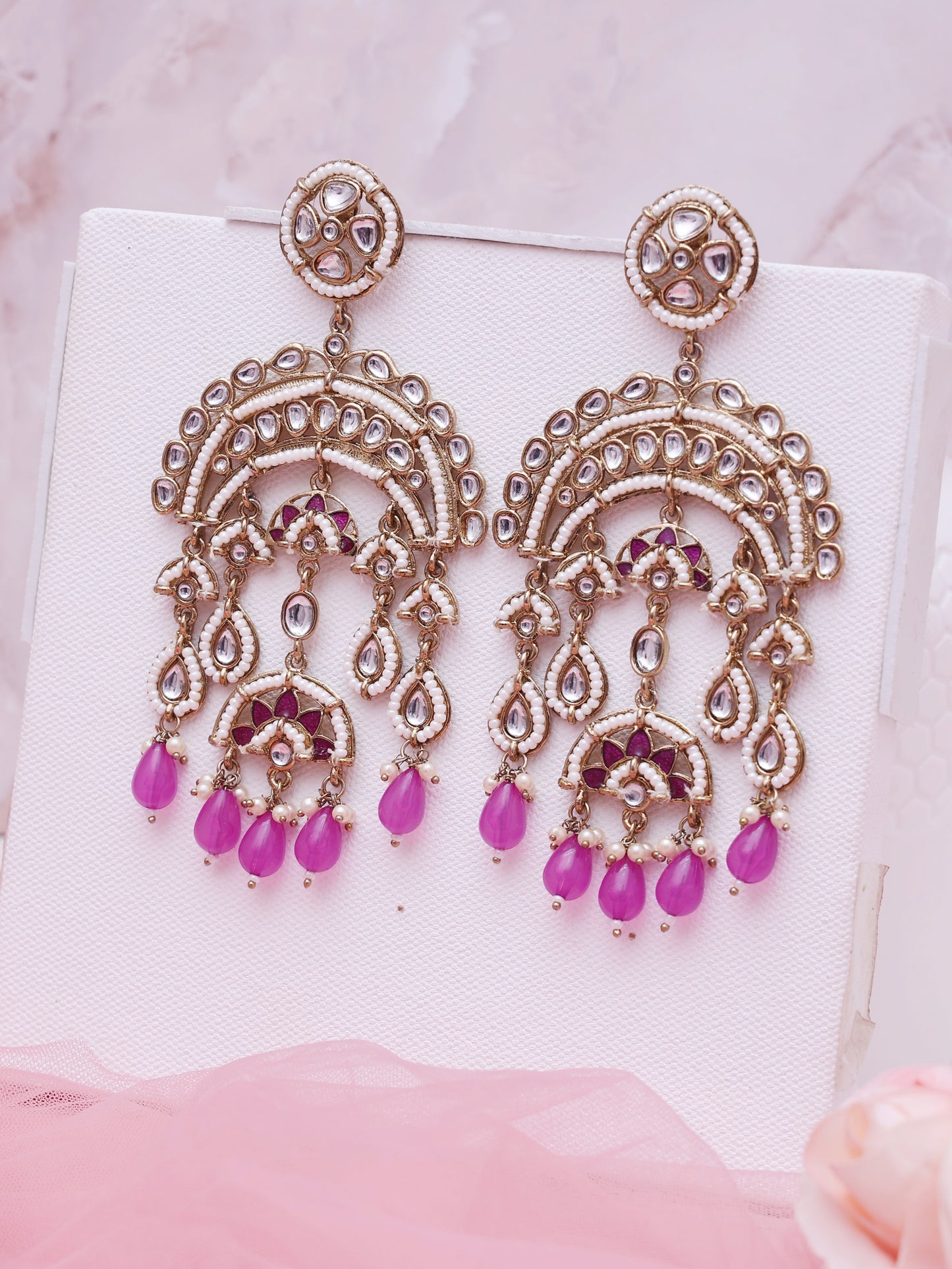 Purple Udyashree Jhumkis