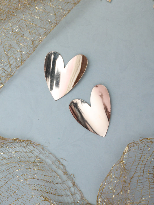 Heart Mirror Western Earrings