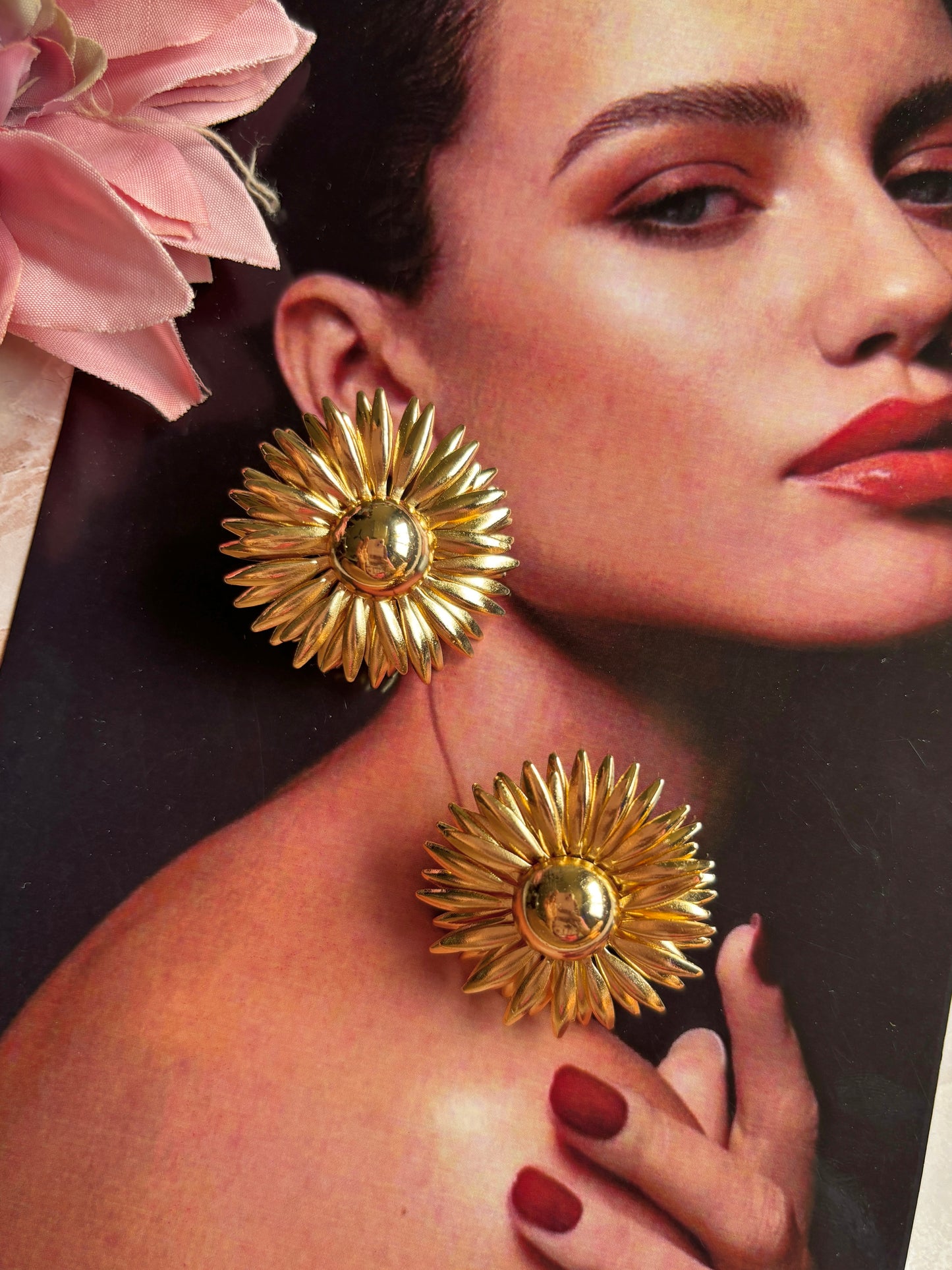 Golden Candakirana Western Earrings