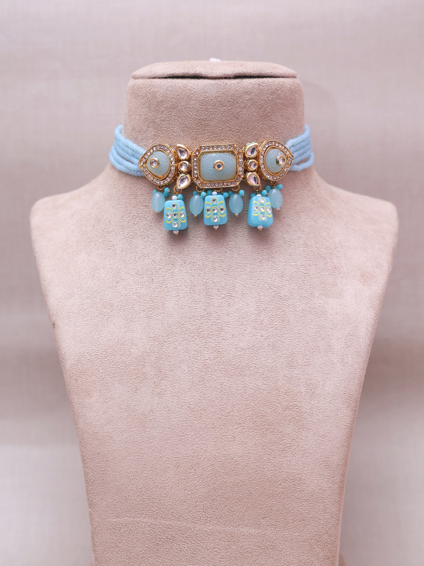 Turquoise Vahnirpiya Necklace Set