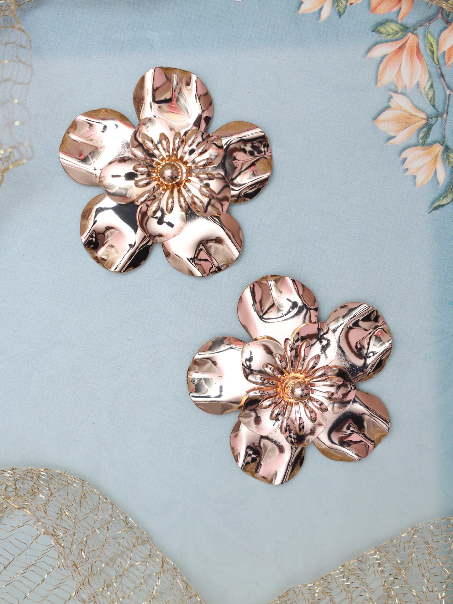 Multi Flower Western Earrings