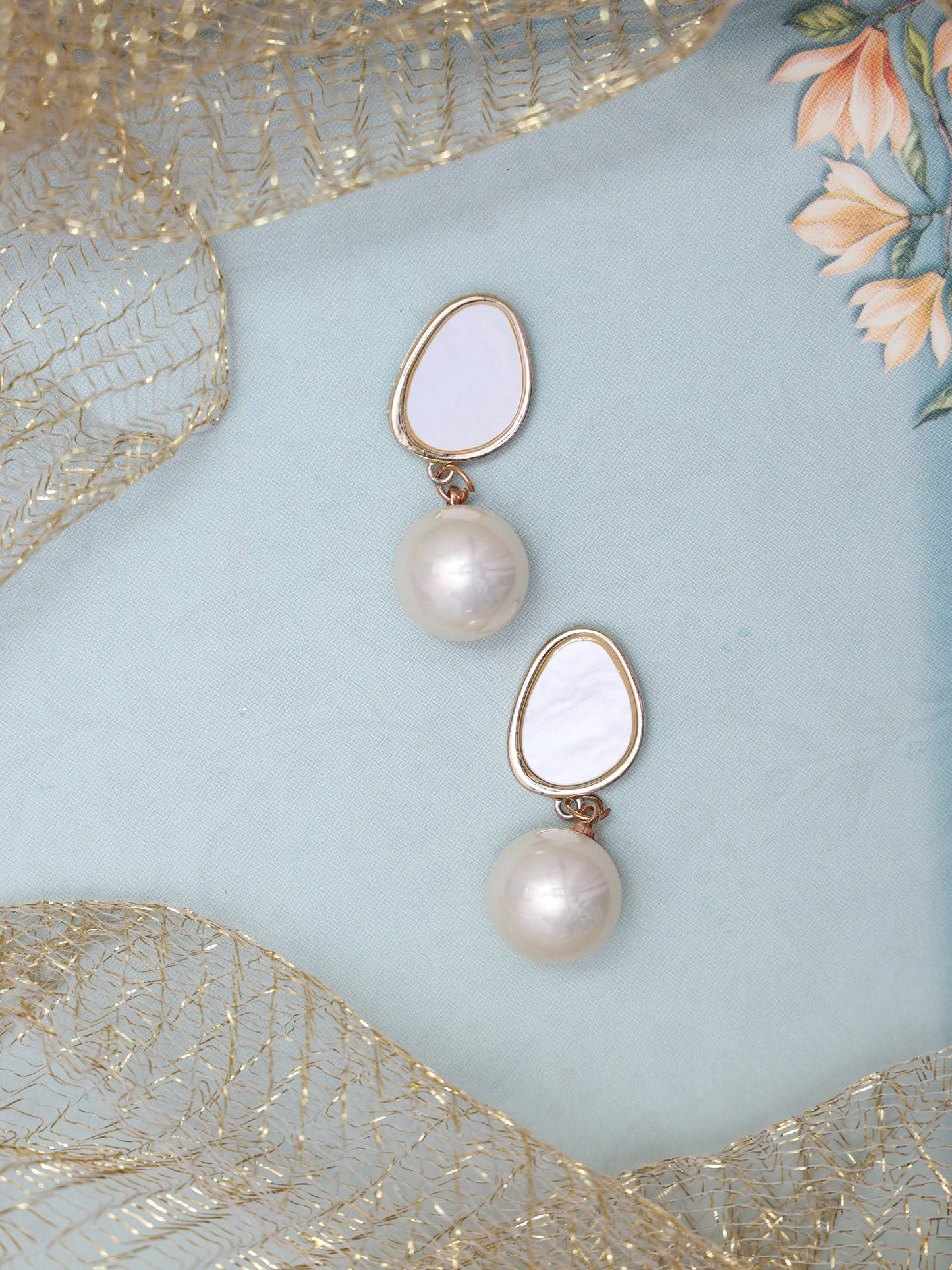 Pearl Stud Western Earrings