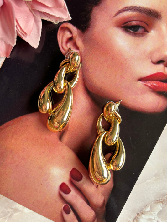 Golden Eeshani Western Earrings