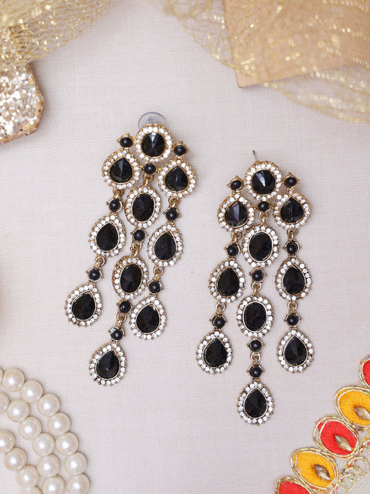 Black Kahnsi Deisgner Earrings