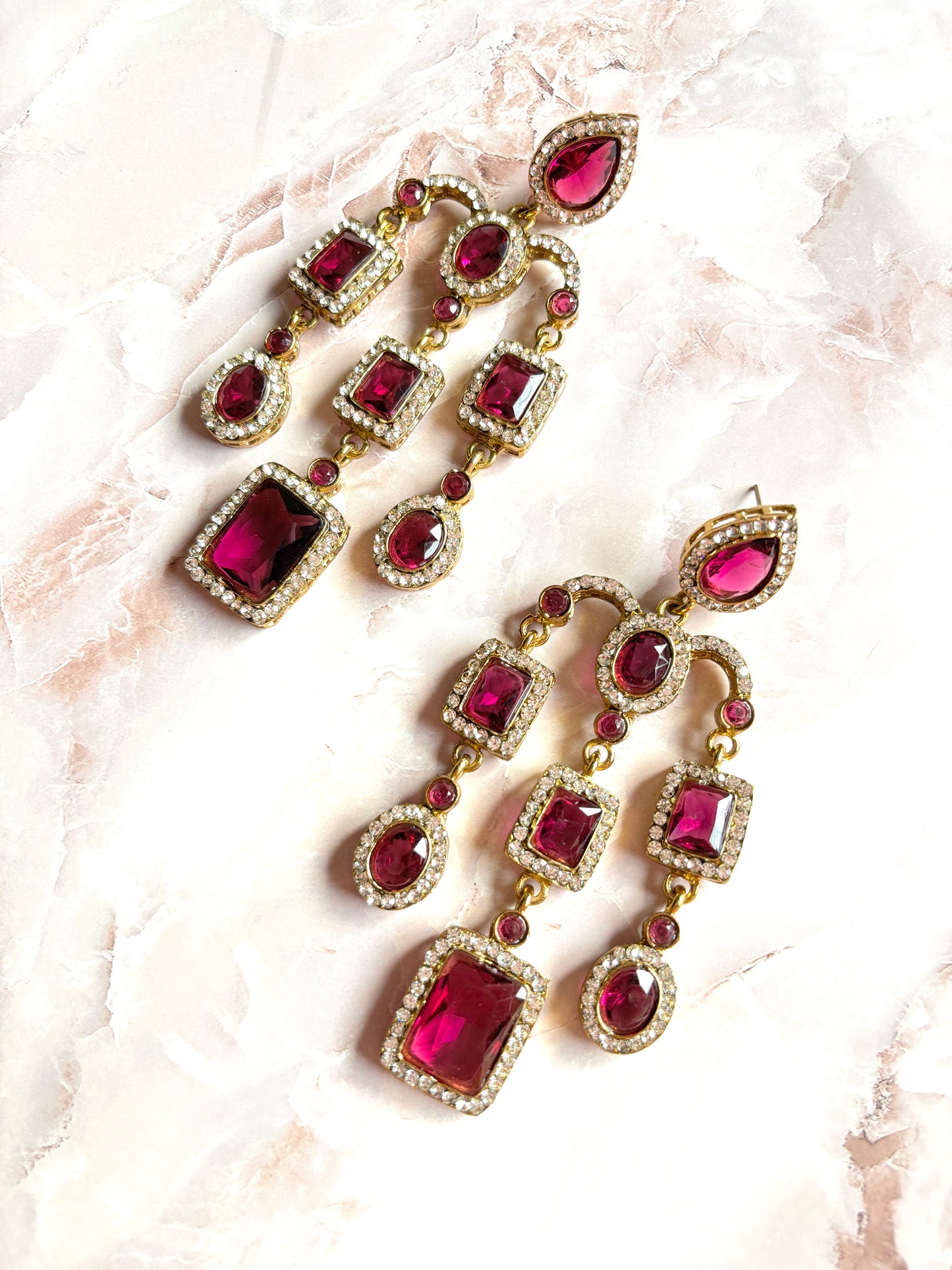 Purple Mastani Designer Earrings