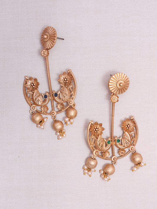 Golden Ehimaya Temple Earrings