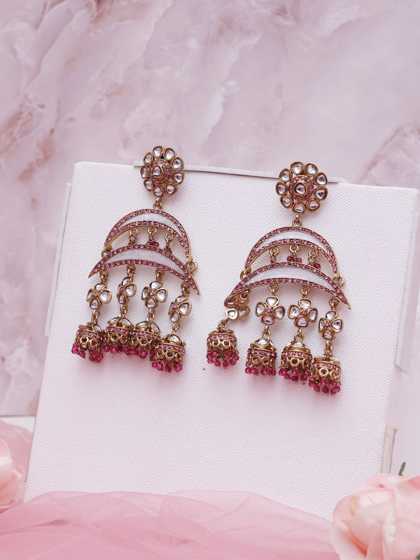 Pink Talakhya Jhumkis