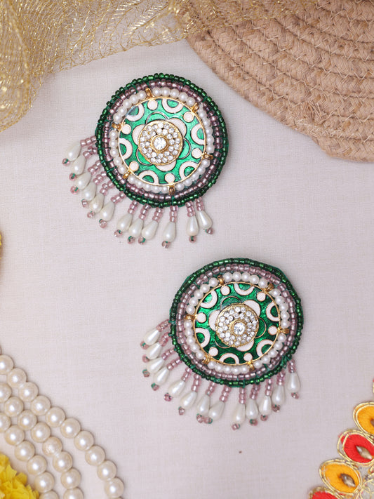 Emerald Quish Studs