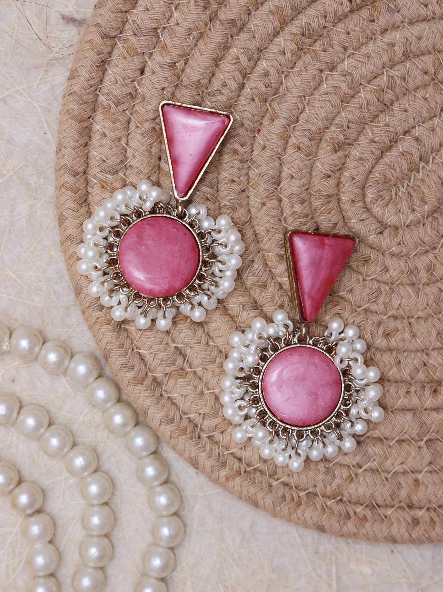 Pink Sachi Western Earrings