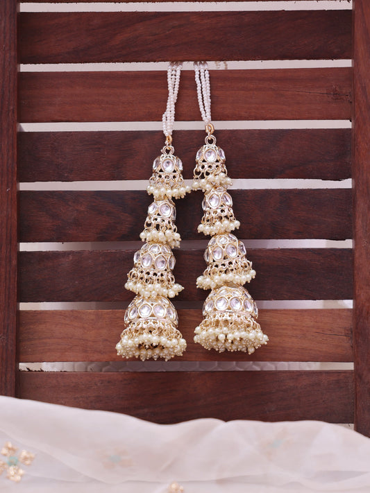 Ivory Dakshtha Sahara Jhumkis