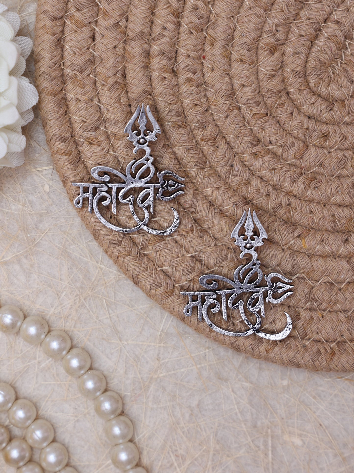 Mahadev Oxidised Earrings