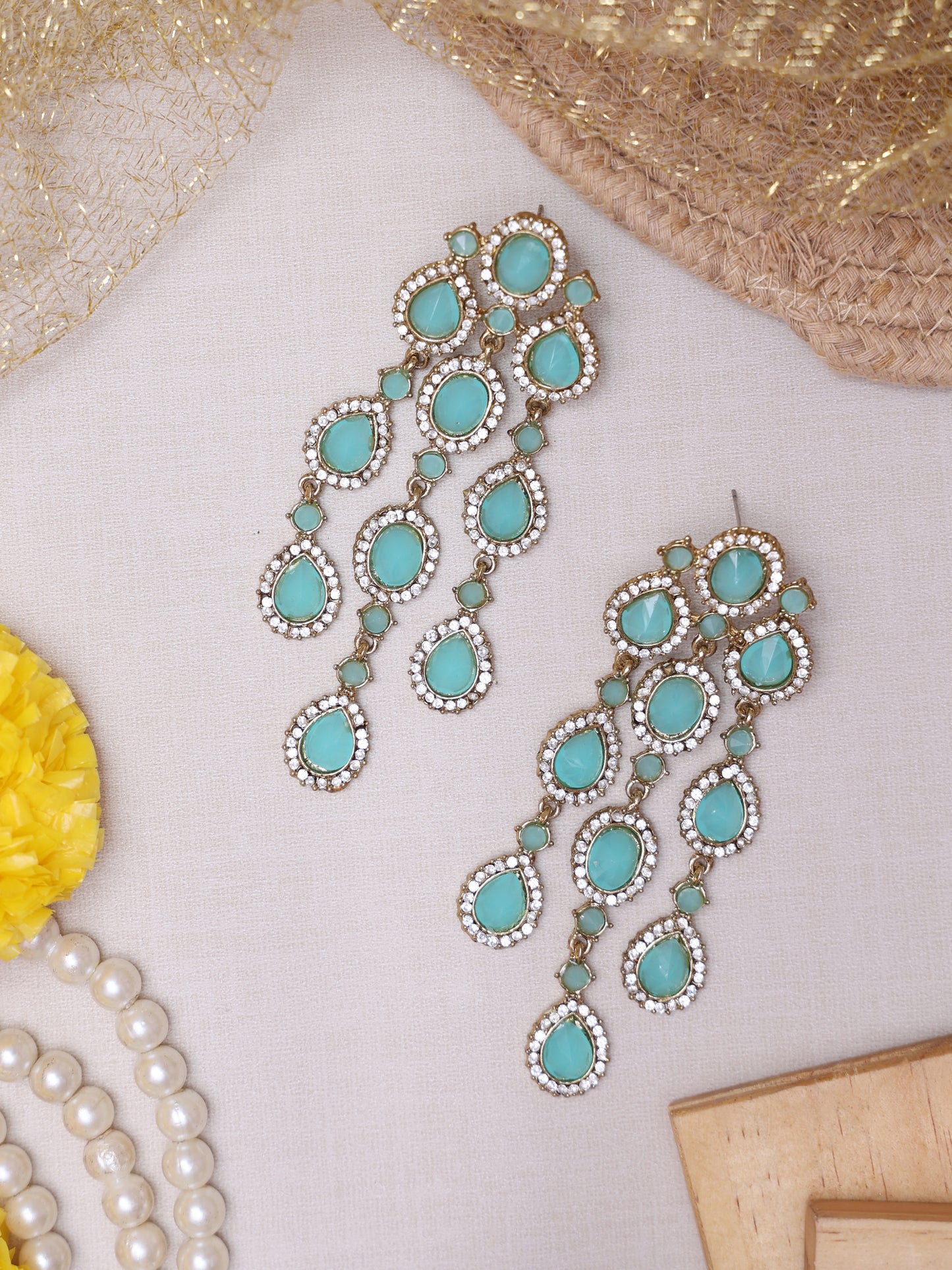 Turquoise Kahnsi Deisgner Earrings