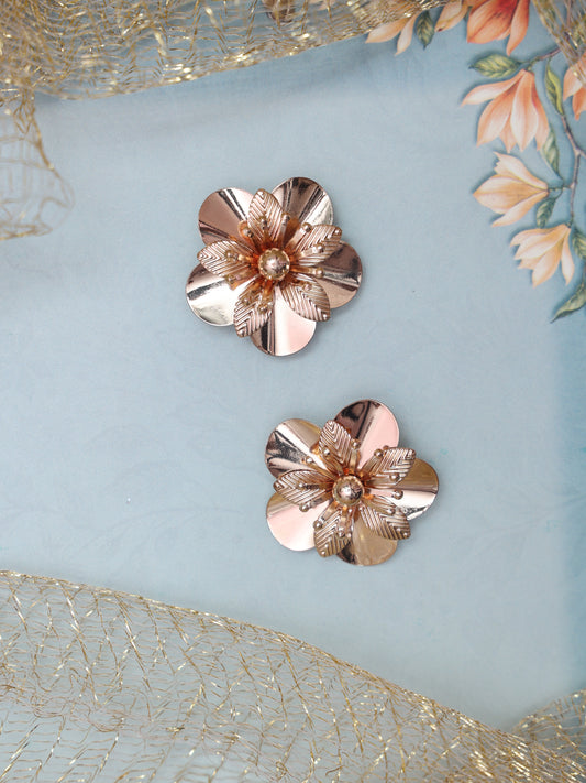 Dual Flower Western Earrings