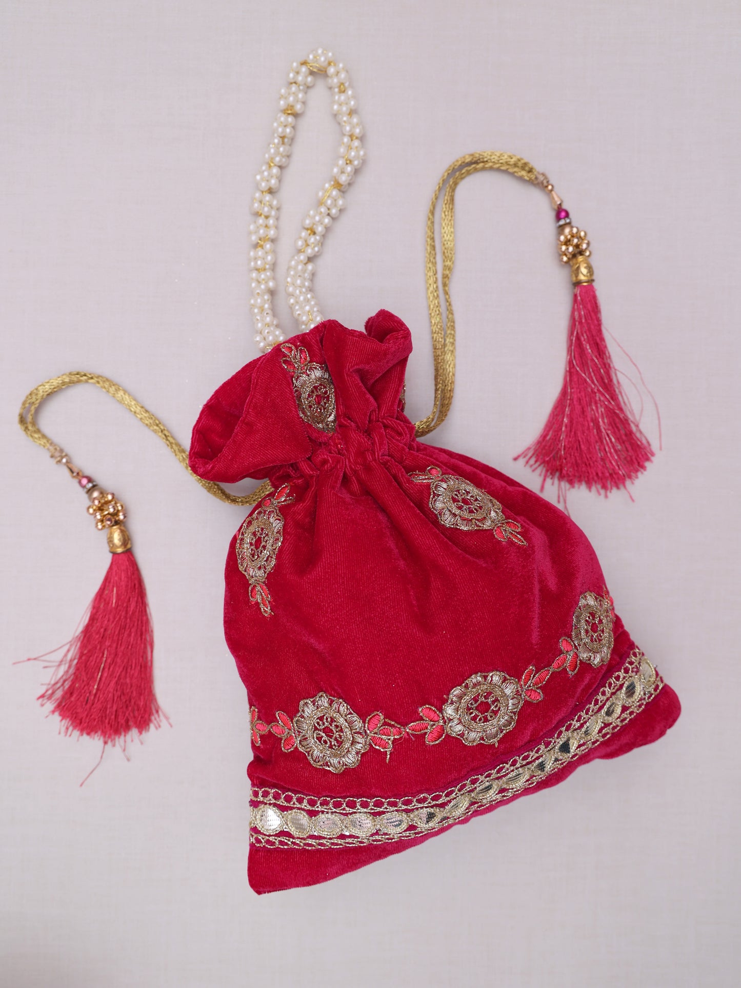 Hot Pink Hannah Potli Bag