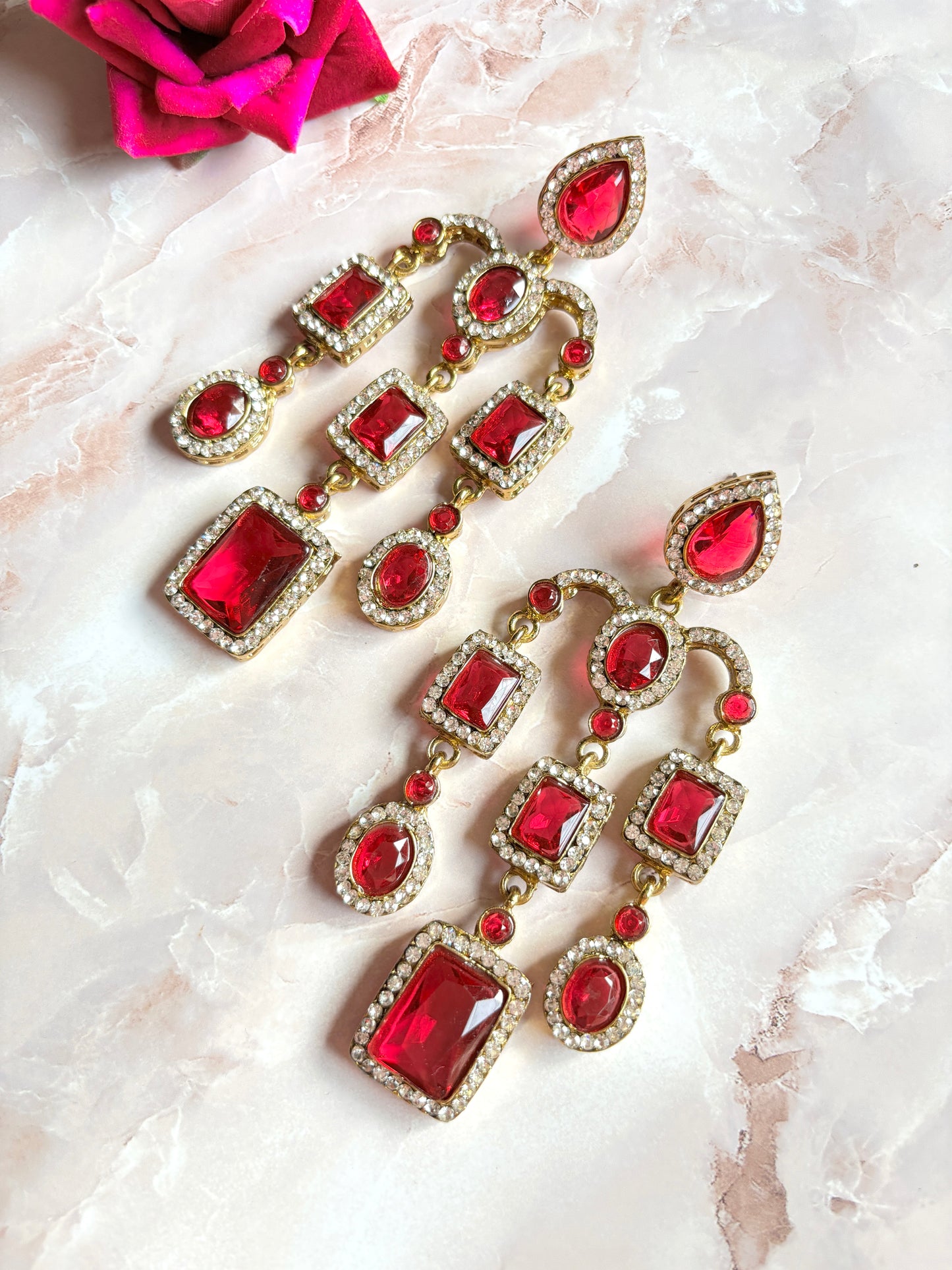 Pink Mastani Designer Earrings