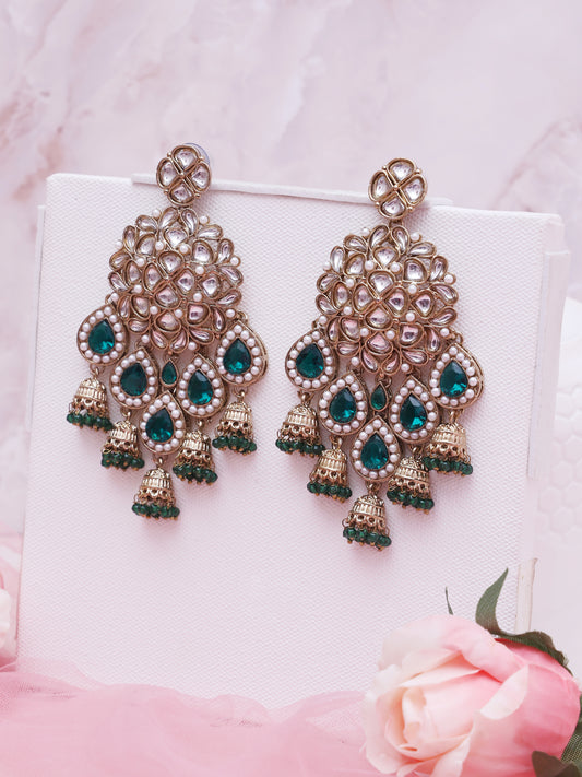 Rama Green Yashmita Jhumkis