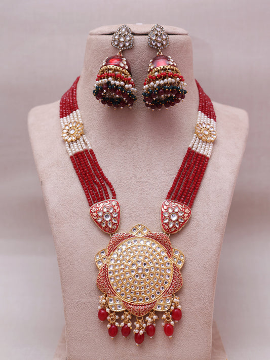 Red Yaalisi Necklace Set