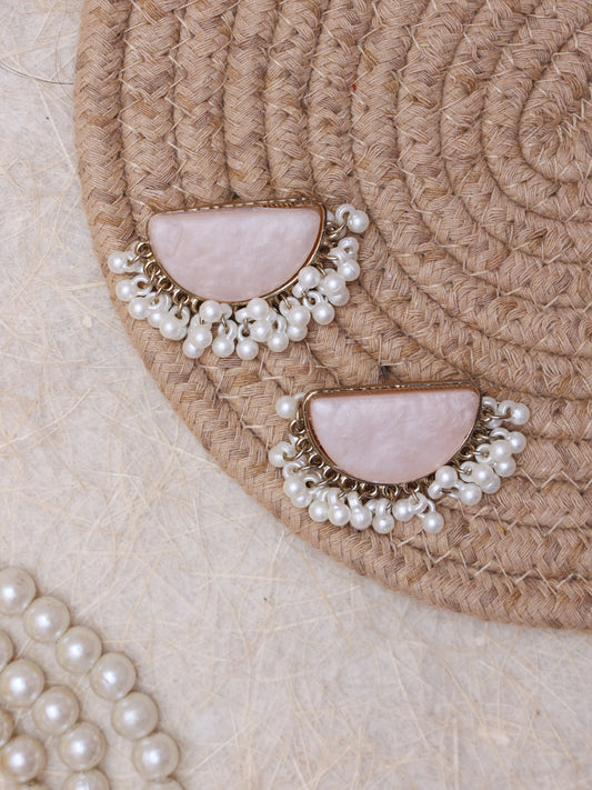 Peach Xeel Western Earrings