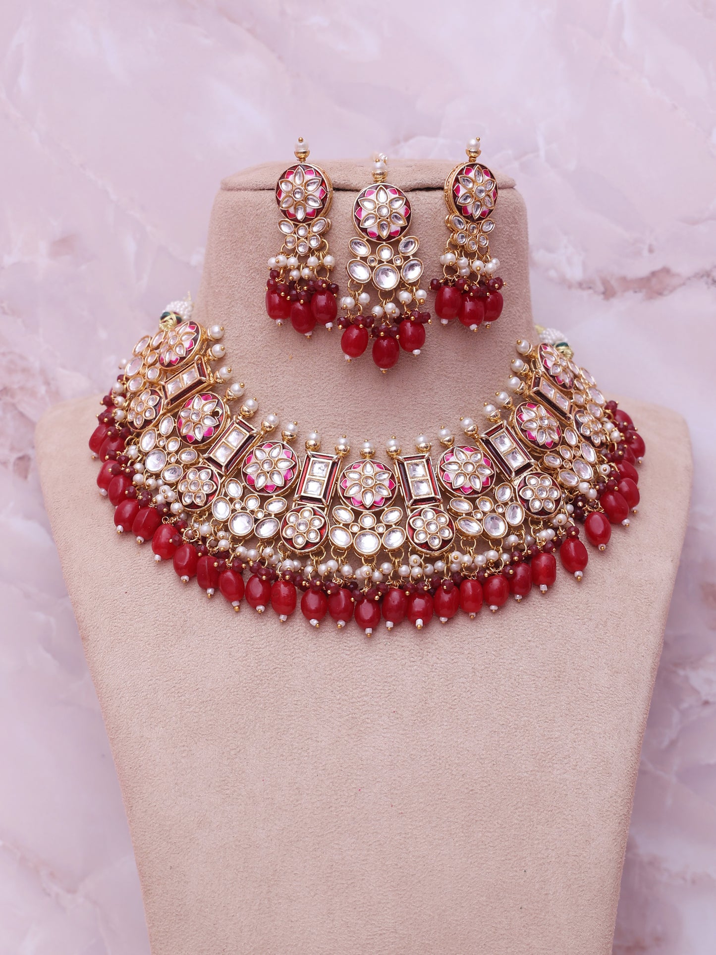 Red Ariya Necklace Set